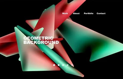 Broken pieces abstract background. Trendy background for your landing page Stock Illustration