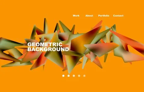 Broken pieces abstract background. Trendy background for your landing page 스톡 일러스트