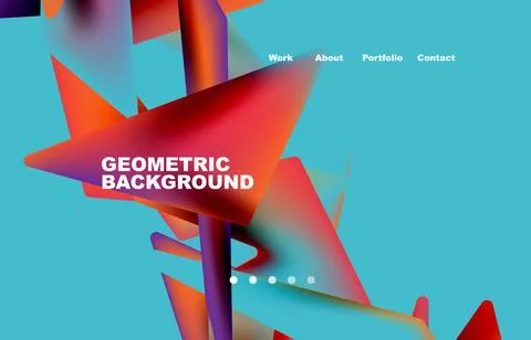 Broken pieces abstract background. Trendy background for your landing page 스톡 일러스트