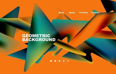 Broken pieces abstract background. Trendy background for your landing page 스톡 일러스트