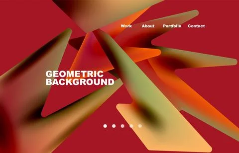 Broken pieces abstract background. Trendy background for your landing page Illustrazione stock