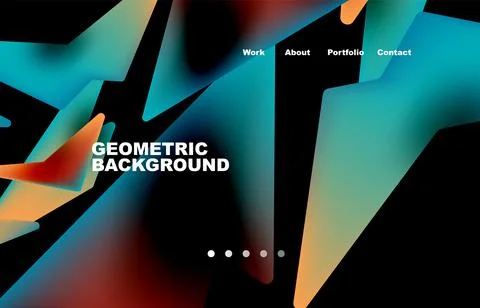 Broken pieces abstract background. Trendy background for your landing page Stock Illustration