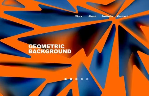Broken pieces abstract background. Trendy background for your landing page Stock Illustration