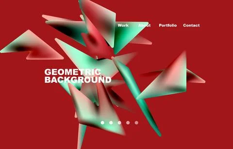 Broken pieces abstract background. Trendy background for your landing page Illustrazione stock