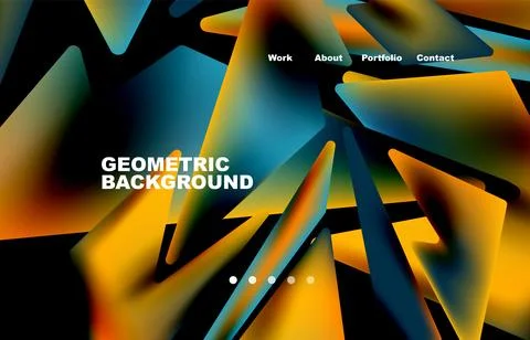 Broken pieces abstract background. Trendy background for your landing page Illustrazione stock