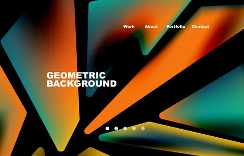 Broken pieces abstract background. Trendy background for your landing page Illustrazione stock