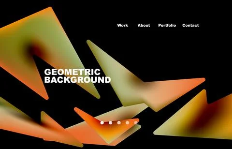 Broken pieces abstract background. Trendy background for your landing page Illustrazione stock
