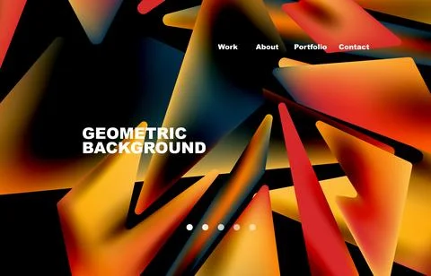 Broken pieces abstract background. Trendy background for your landing page Illustrazione stock