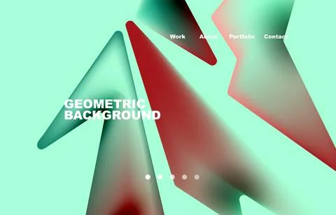 Broken pieces abstract background. Trendy background for your landing page Illustrazione stock