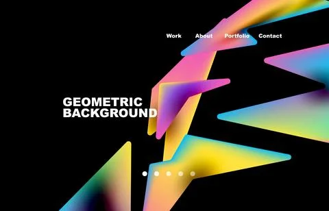 Broken pieces abstract background. Trendy background for your landing page 스톡 일러스트