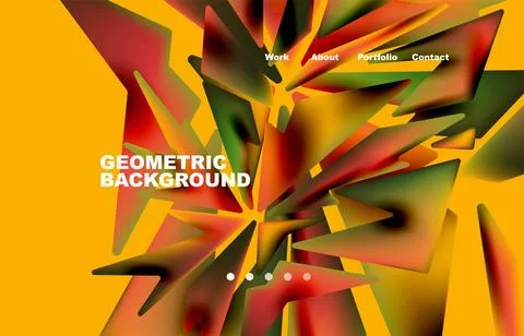 Broken pieces abstract background. Trendy background for your landing page Illustrazione stock