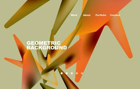 Broken pieces abstract background. Trendy background for your landing page Illustrazione stock