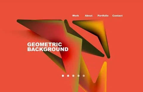 Broken pieces abstract background. Trendy background for your landing page Stock-Illustration