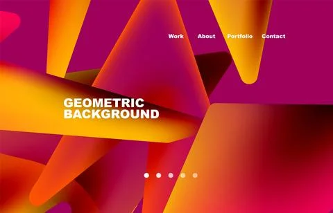 Broken pieces abstract background. Trendy background for your landing page 스톡 일러스트