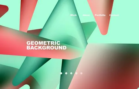 Broken pieces abstract background. Trendy background for your landing page Stock-Illustration