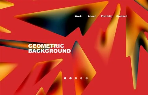 Broken pieces abstract background. Trendy background for your landing page Stock Illustration