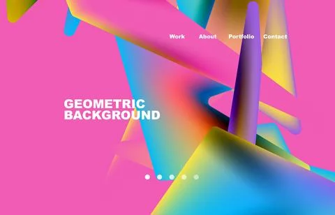 Broken pieces abstract background. Trendy background for your landing page 스톡 일러스트