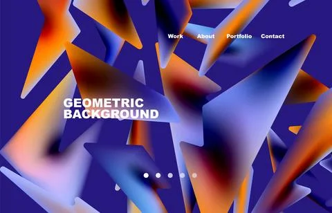 Broken pieces abstract background. Trendy background for your landing page 스톡 일러스트