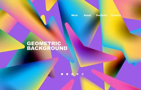 Broken pieces abstract background. Trendy background for your landing page Stock-Illustration