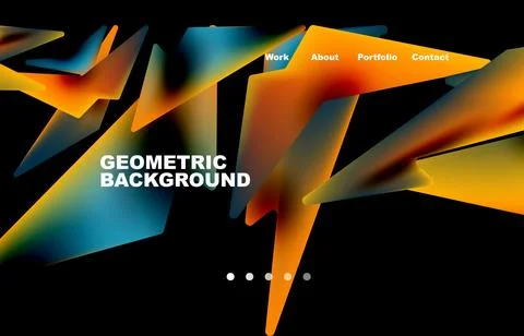 Broken pieces abstract background. Trendy background for your landing page 스톡 일러스트