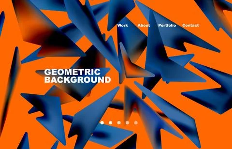 Broken pieces abstract background. Trendy background for your landing page Stock Illustration