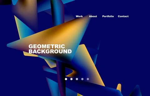 Broken pieces abstract background. Trendy background for your landing page Illustrazione stock