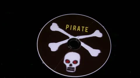 Broken pirated disc Stock Footage 10810739