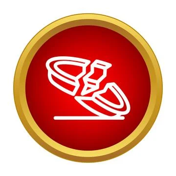 Broken plate icon representing damage and fragility Stock Illustration