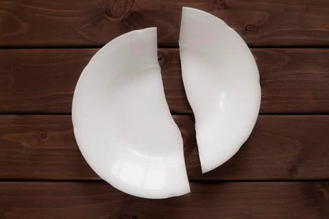 Broken plate Stock Photos
