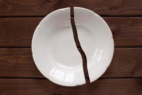Broken plate Stock Photos
