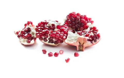 Broken pomegranate. Stock Photos
