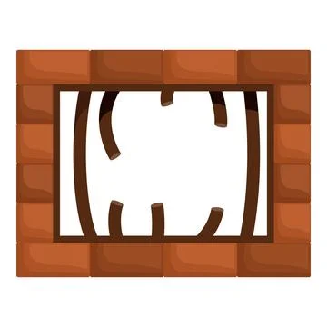 Broken prison bars and brick wall symbolizing freedom and escape Ilustración de archivo