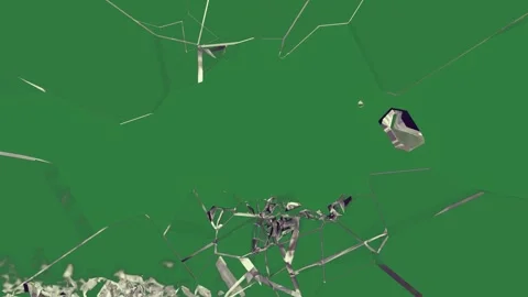 Broken Professional With Glass On Chroma Key For Compositing Stock Footage 338017717