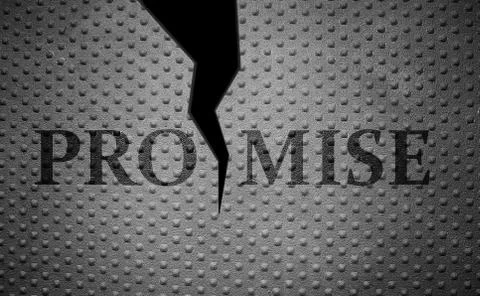 Broken promises Stock Photos