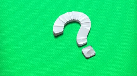 Broken question Stock Illustration