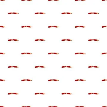 Broken red pencil showing failure and mistake pattern Illustrazione stock