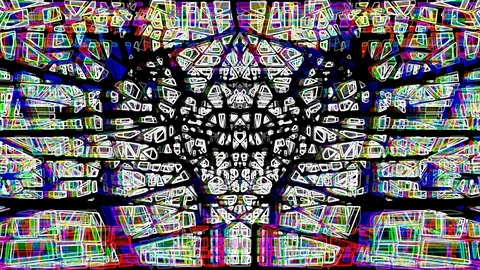 Broken RGB Formes 動画素材 98402625
