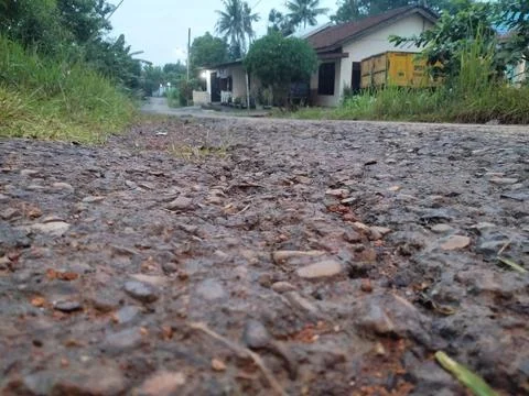 Broken road Stock Photos