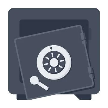 Broken Safe Icon Stock Illustration