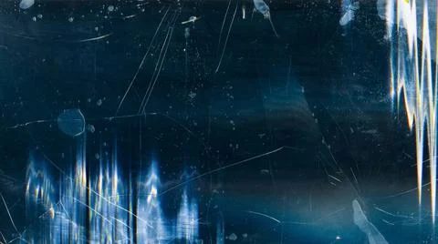 Broken screen overlay cracked texture dark blue Stock Photos