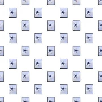 Broken screen pattern on smartphone or tablet device Stock Illustration