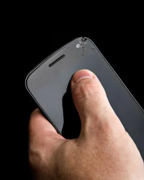 Broken screen Stockfoto's