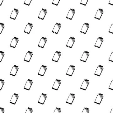 Broken screen smartphone pattern vector seamless Stock Illustration