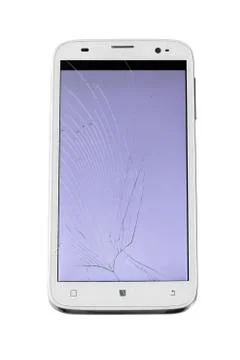 Broken Screen Smartphone Stock Photos