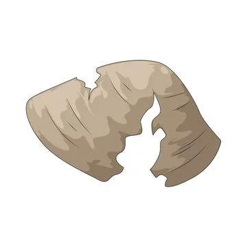 Broken shell illustration Stock Illustration