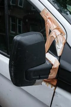 Broken Side Mirror 写真素材