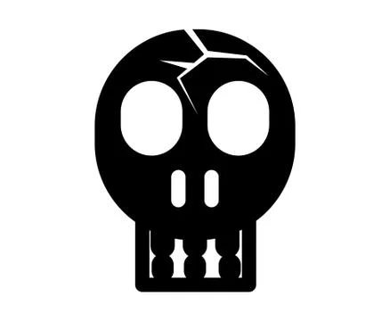 Broken skull icon Stock-Illustration