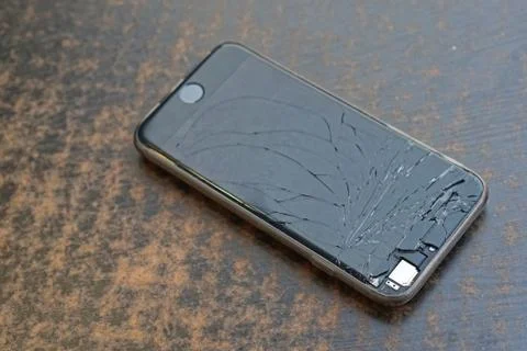 Broken smart phone Stock Photos