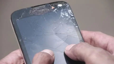 Broken Smartphone Stock Footage 232968599