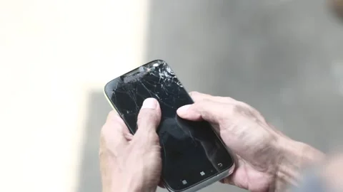Broken Smartphone Stock Footage 232968613